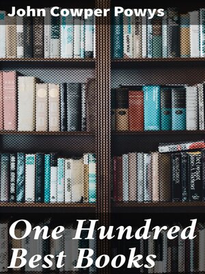 cover image of One Hundred Best Books